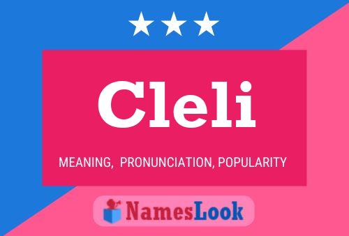 Cleli Name Poster