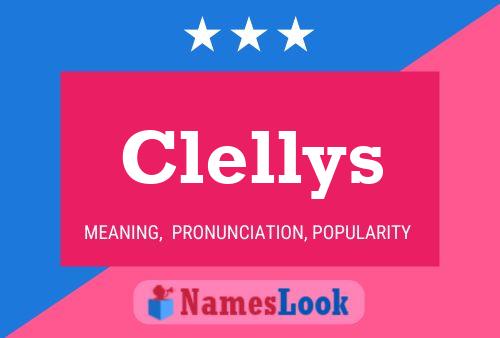 Clellys Name Poster