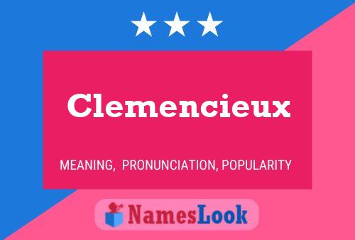 Clemencieux Name Poster