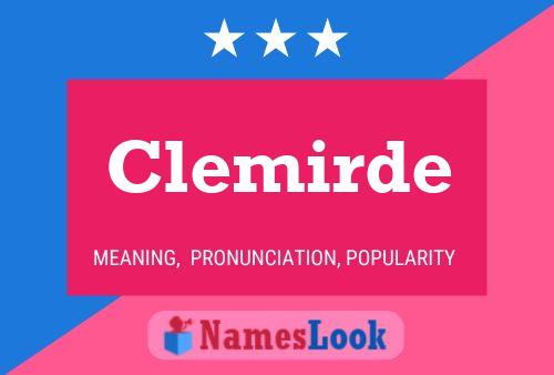 Clemirde Name Poster