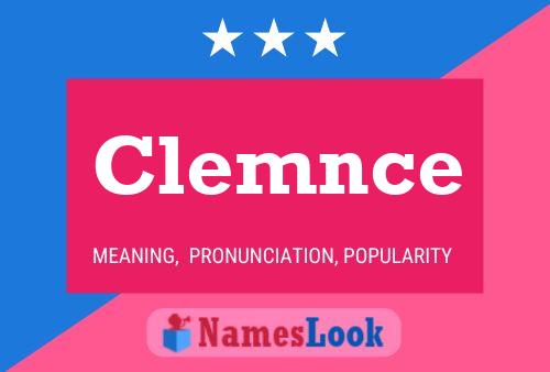 Clemnce Name Poster