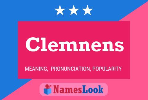 Clemnens Name Poster