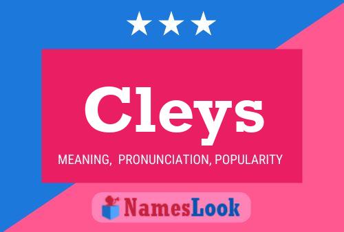 Cleys Name Poster