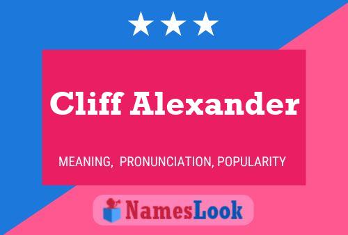 Cliff Alexander Name Poster