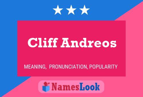 Cliff Andreos Name Poster