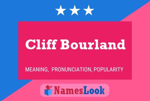 Cliff Bourland Name Poster