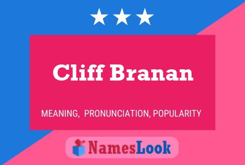 Cliff Branan Name Poster