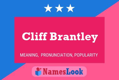 Cliff Brantley Name Poster