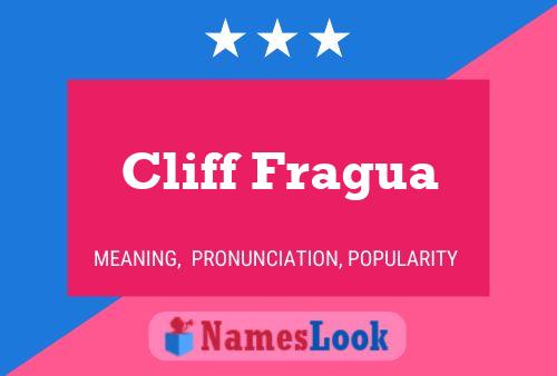 Cliff Fragua Name Poster