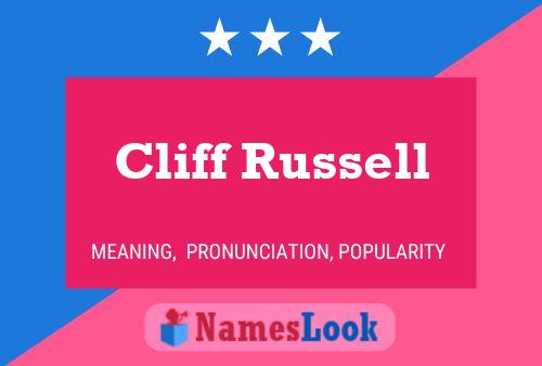 Cliff Russell Name Poster