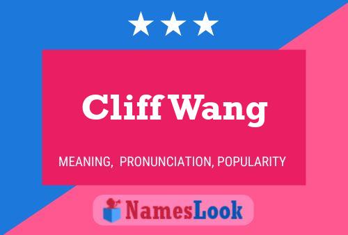 Cliff Wang Name Poster