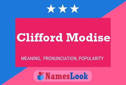 Clifford Modise Name Poster