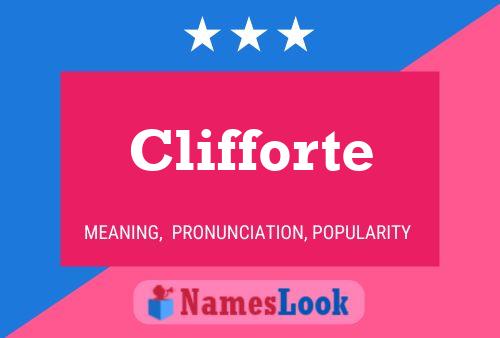 Clifforte Name Poster