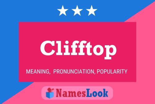 Clifftop Name Poster