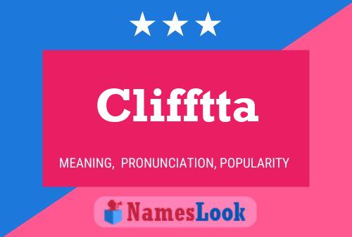 Clifftta Name Poster