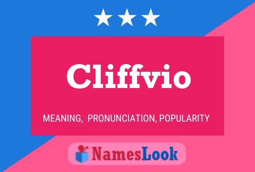 Cliffvio Name Poster