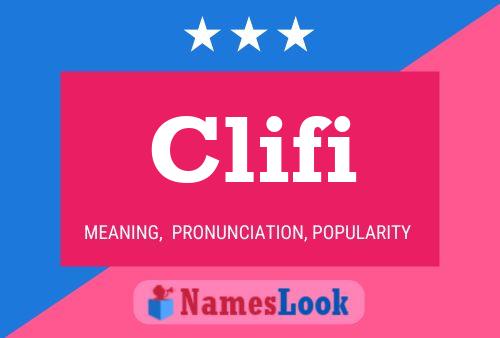 Clifi Name Poster