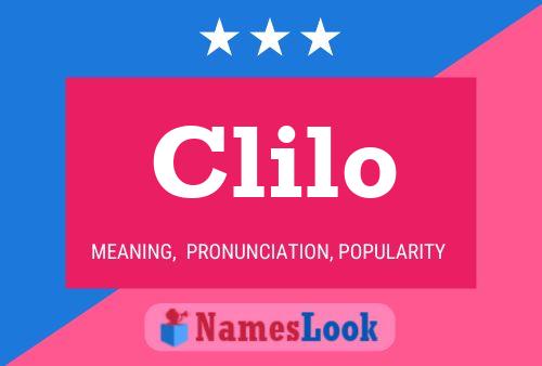 Clilo Name Poster