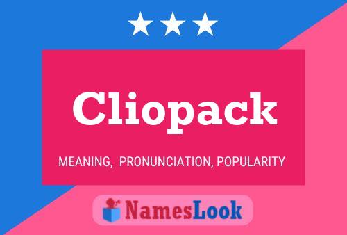 Cliopack Name Poster