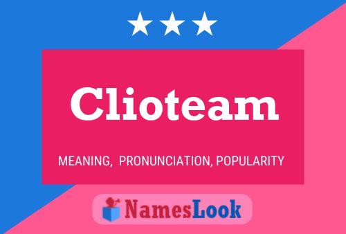 Clioteam Name Poster