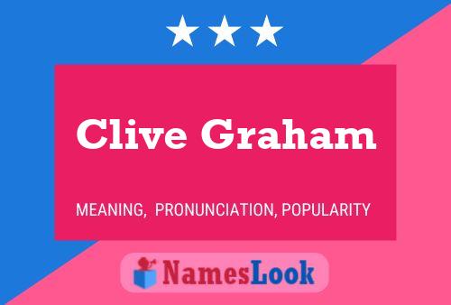 Clive Graham Name Poster