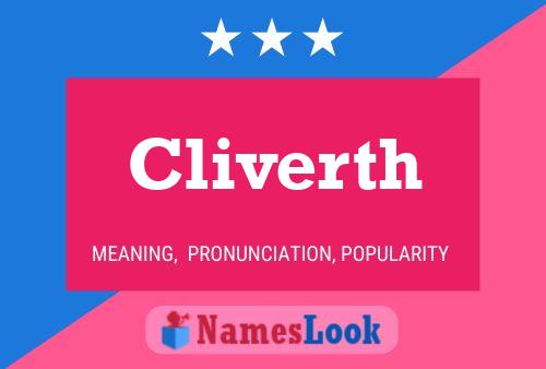 Cliverth Name Poster