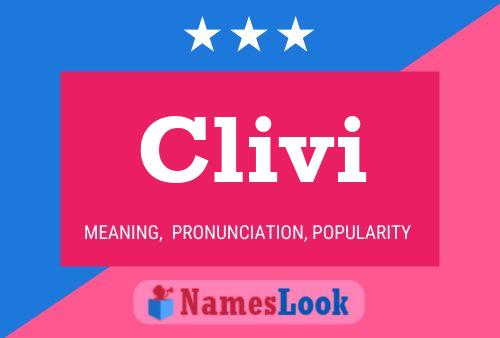 Clivi Name Poster