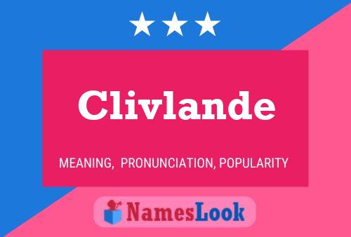 Clivlande Name Poster