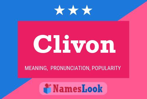 Clivon Name Poster