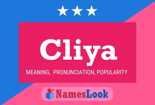 Cliya Name Poster