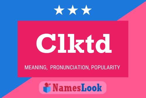 Clktd Name Poster