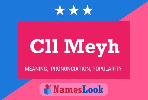 Cll Meyh Name Poster