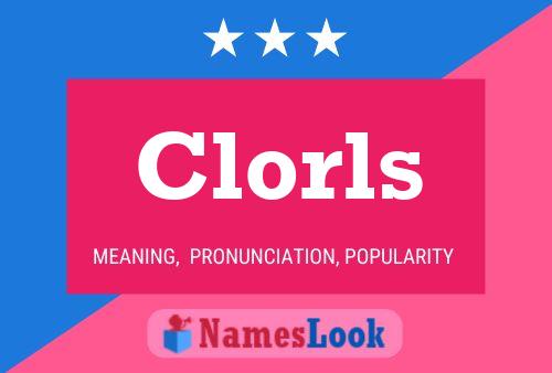 Clorls Name Poster