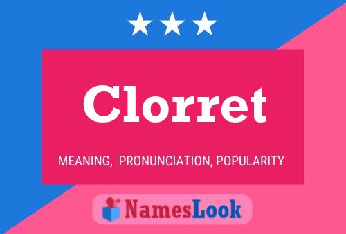 Clorret Name Poster