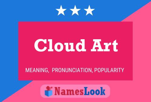 Cloud Art Name Poster