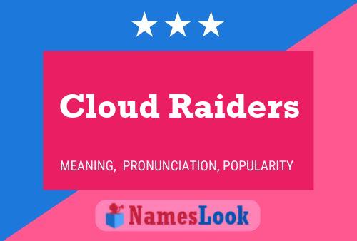 Cloud Raiders Name Poster