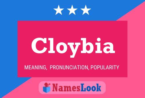 Cloybia Name Poster