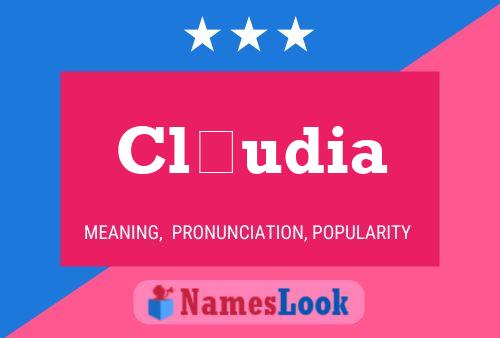 Cláudia Name Poster