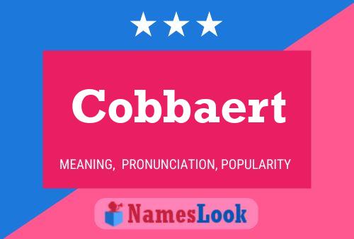 Cobbaert Name Poster