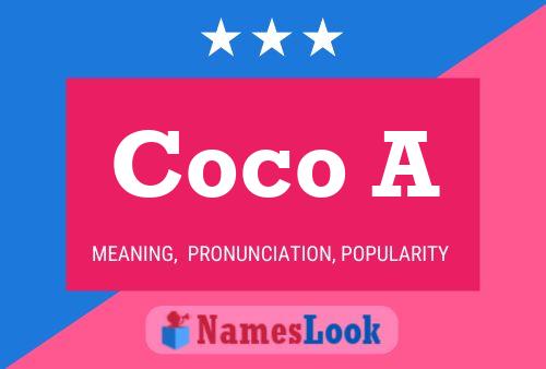 Coco A Name Poster