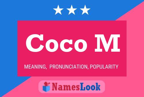 Coco M Name Poster