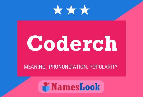 Coderch Name Poster