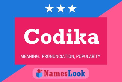 Codika Name Poster