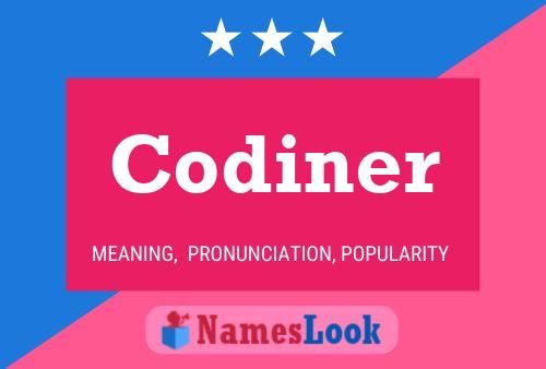 Codiner Name Poster