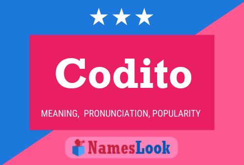 Codito Name Poster