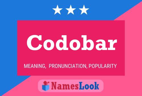 Codobar Name Poster