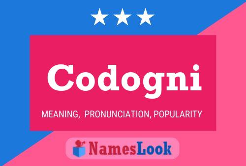 Codogni Name Poster