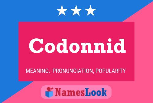 Codonnid Name Poster