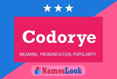 Codorye Name Poster