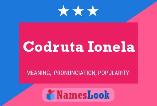 Codruta Ionela Name Poster